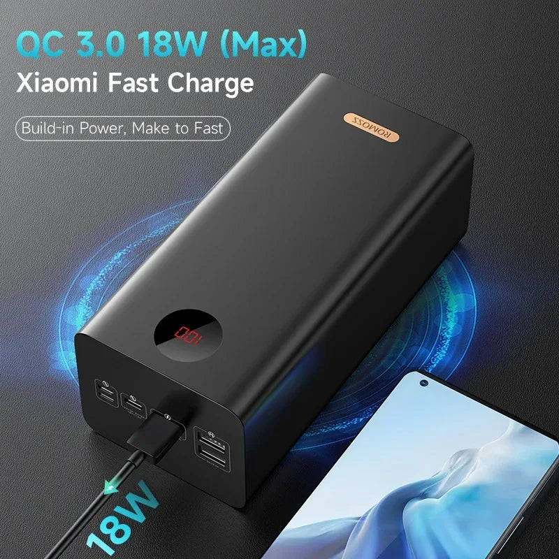 ROMOSS PEA60 Powerful Power Bank 60000mAh 22.5W SCP PD QC 3.0 Fast Charge External Battery Portable Powerbank For Xiaomi iPHONE