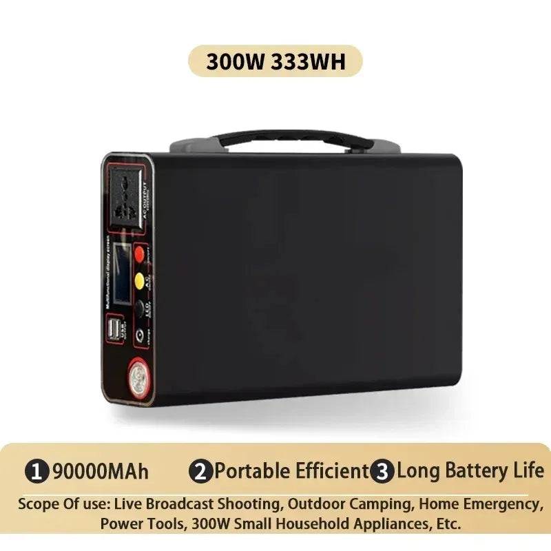 SUYIJIA Power Station 220V300WOutdoor Power Bank90000mah Portable Home Camping Lifepo4 Electric System Rechargeable Generator