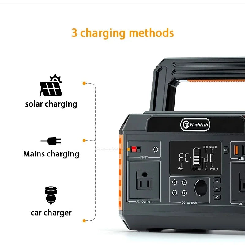 Hot Sale 520Wh 220V 560W 140400mAh Portable Energy Storage Rechargeable Solar Generator Portable Power Station with Solar Panel