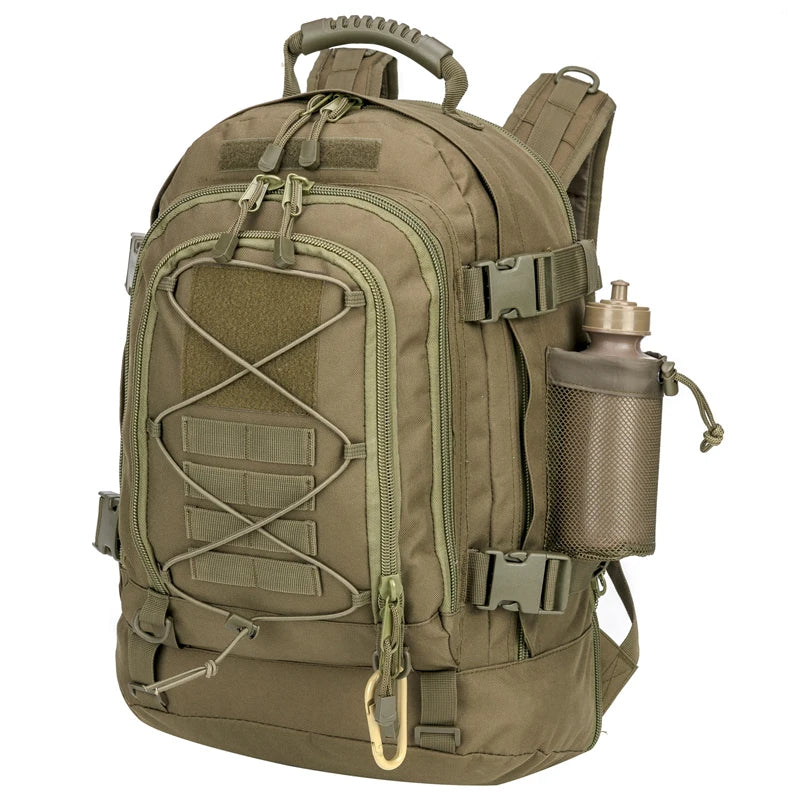 65L Outdoor Tactical Backpack Men's Outdoor Hiking Bag Large Capacity Military Army Bags Travelling Camping Rucksack