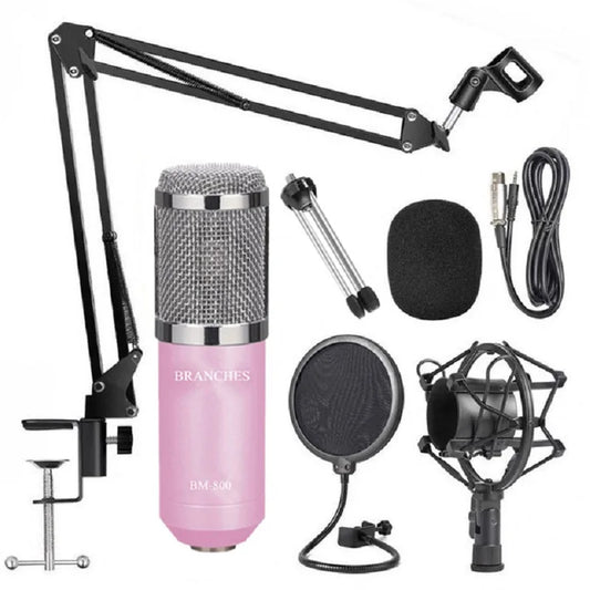 BM-800 Condenser Microphone Live Karaoke Song Chat Game Recording Microphone Mobile Phone Computer General Equipment