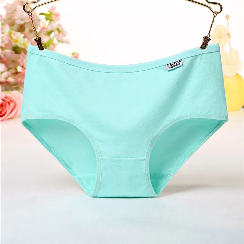 7Pcs/Lot Plus Size Underwear Women's Panties Cotton Girl Brief Sexy Lingeries Shorts Underpant Solid Panty Female Intimate M-4XL