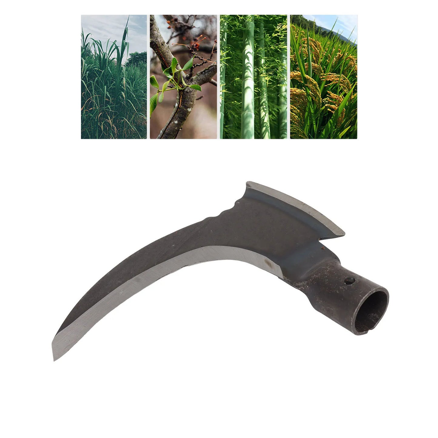 High Manganese Steel Double Scythe Multifunctional Mowing Cutting Trees Double Sickle for Gardening Tools Single Cutter Head