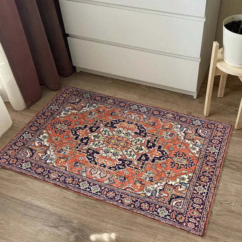 VIKAMA Retro Persian Entrance Door Mat Ethnic Style Home Decoration Living Room Bedroom Kitchen Floor Mat Study Carpet