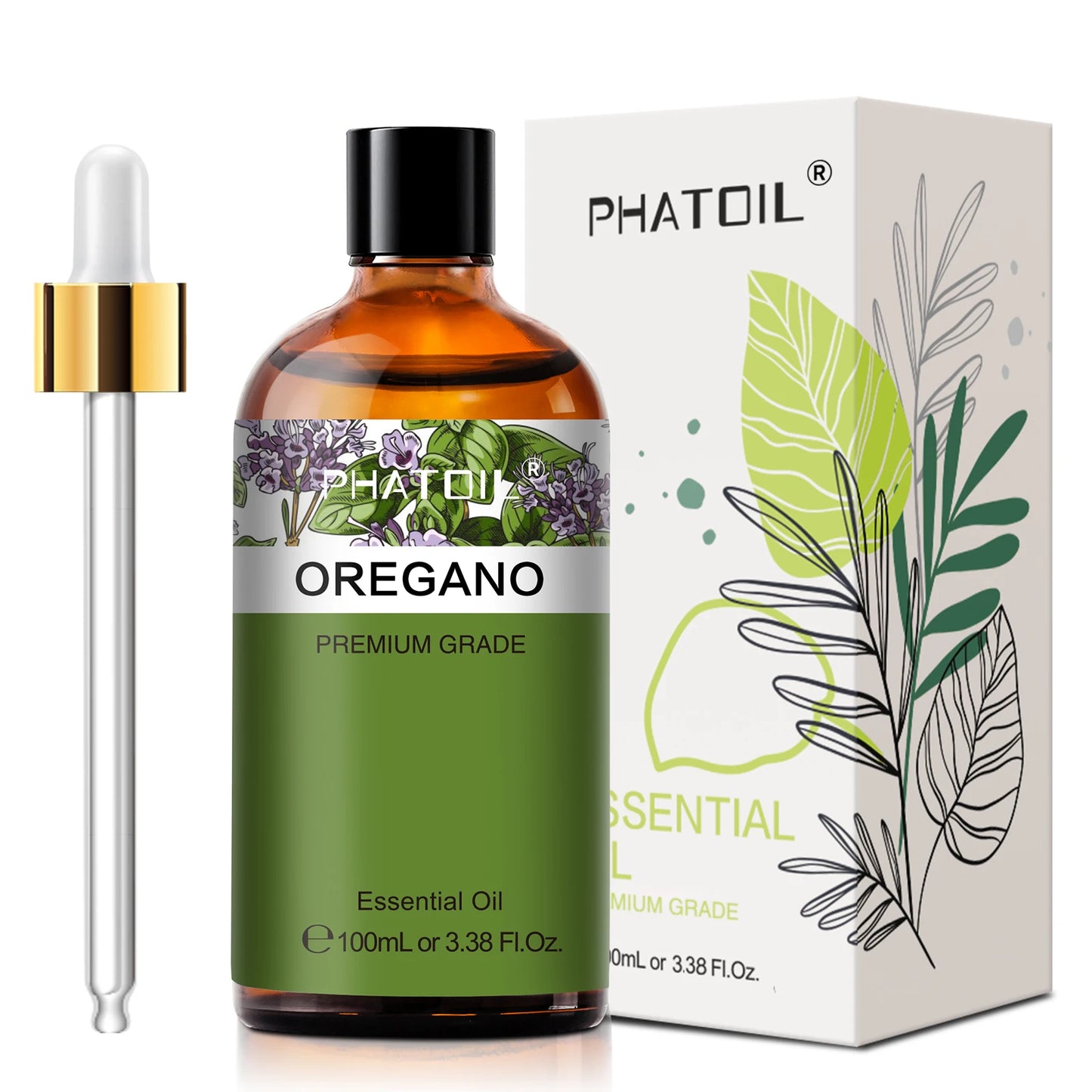 PHATOIL 100ml Essential Oils Lemon Eucalyptus Sweet Orange Cinnamon Vanilla Aroma Oils for Humidifier Diffuser Aromatherapy