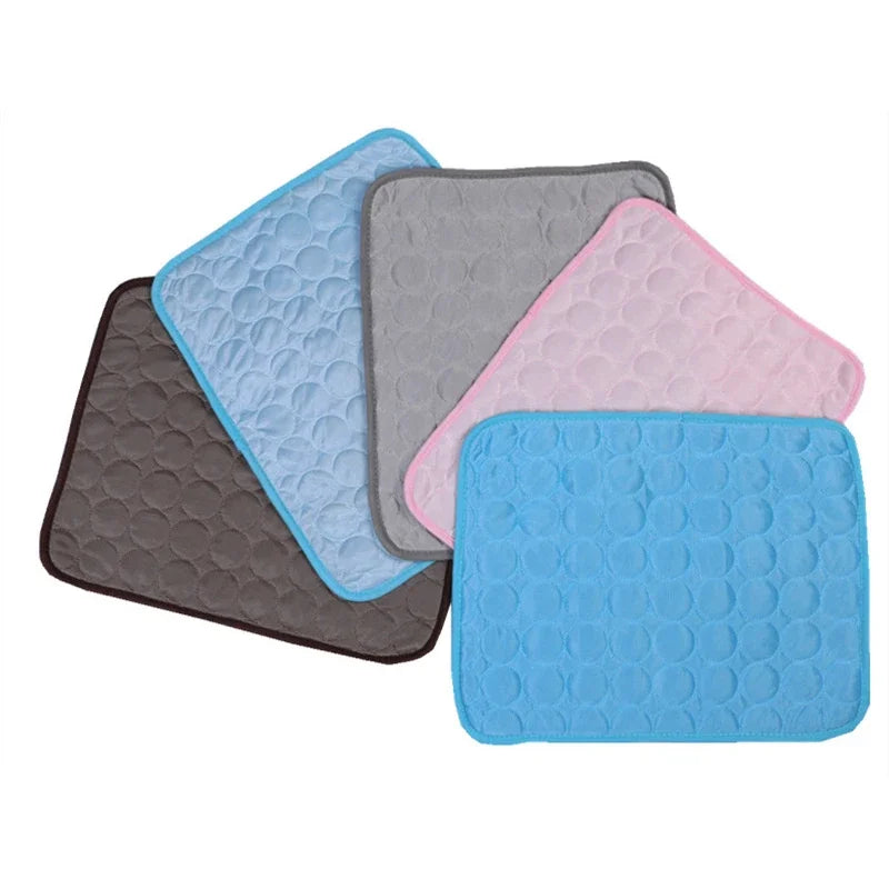 Summer Cat Puppy Cooling Mats Mesh Breathable Pet Blanket for Cats Animals Kitten Bed Pets Supplies  chat accessoires pour chats