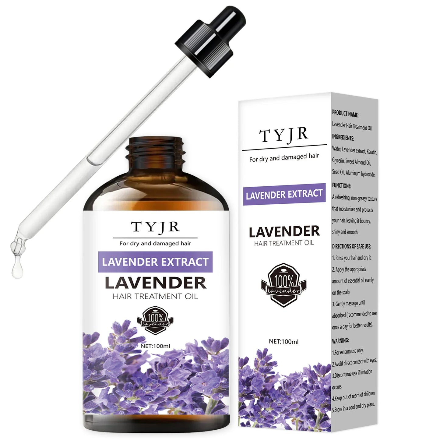 Lavender essential oil for skin care, massage, shower, diffuser relaxing essential oil for face, body, nails, hair, eyelashes