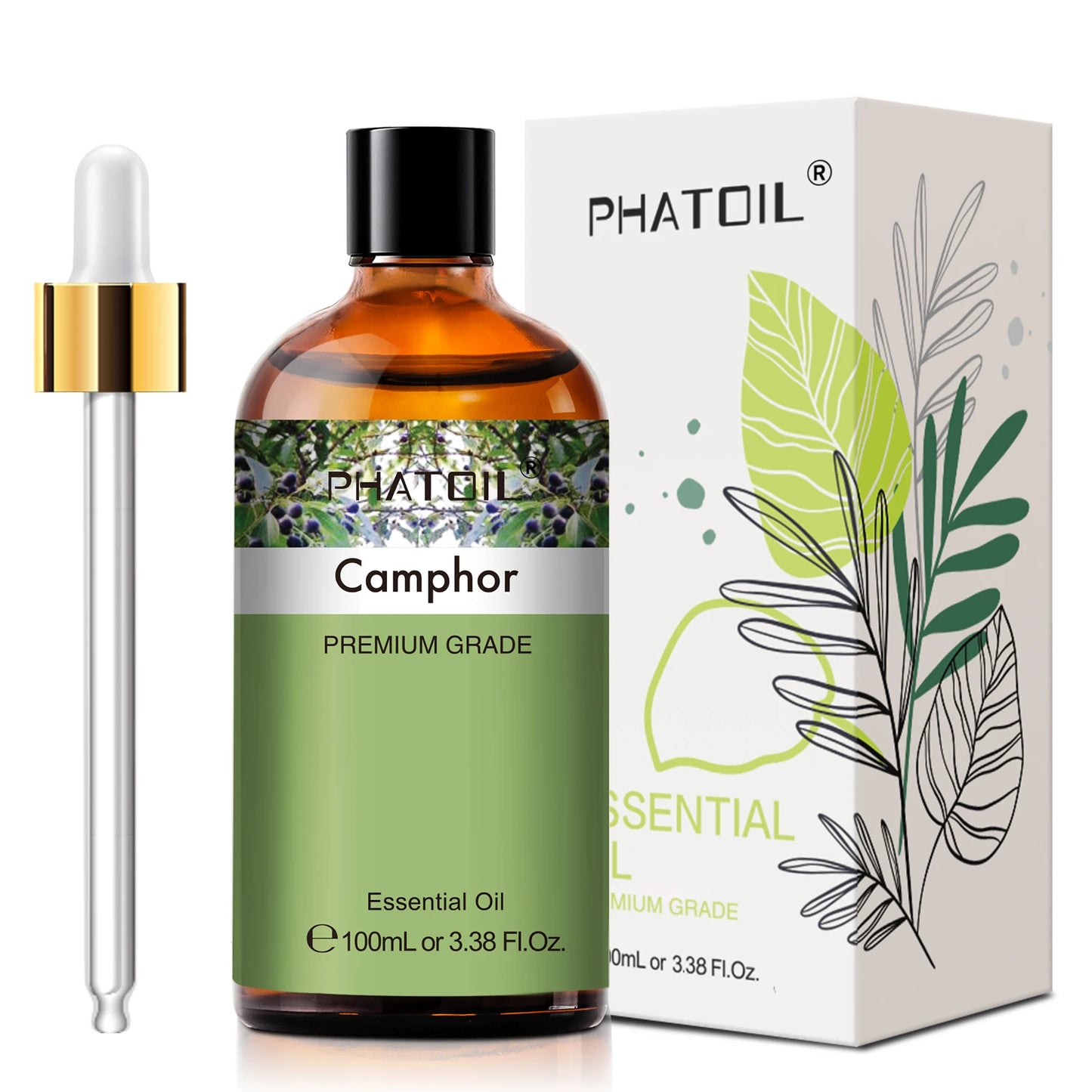 PHATOIL 100ml Essential Oils Lemon Eucalyptus Sweet Orange Cinnamon Vanilla Aroma Oils for Humidifier Diffuser Aromatherapy