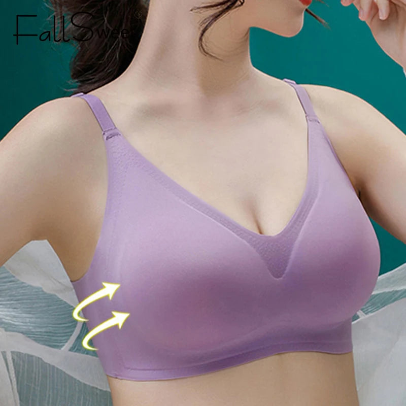 FallSweet Seamless Bra for Women Push Up Bras Comfortable Wireless Bralette Thin Breathable Brassiere Ladies Sexy Lingerie S-XL