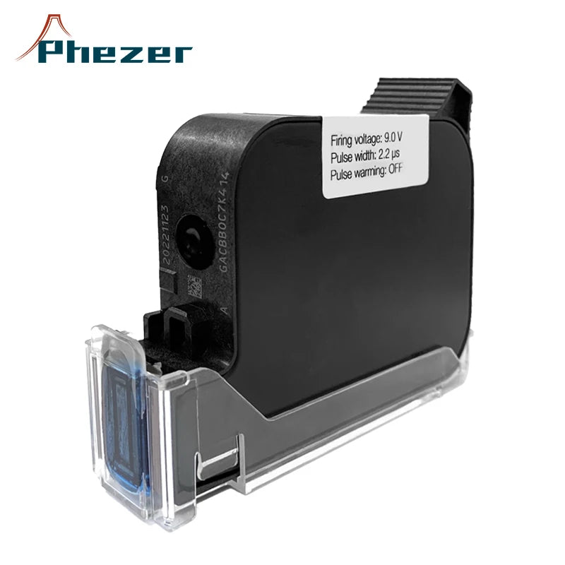 Phezer 25.4mm Handheld Online Inkjet Printer Ink Cartridge High Adhesion White/Yellow/Black/Red/Bule/Green Quick Fast Dry