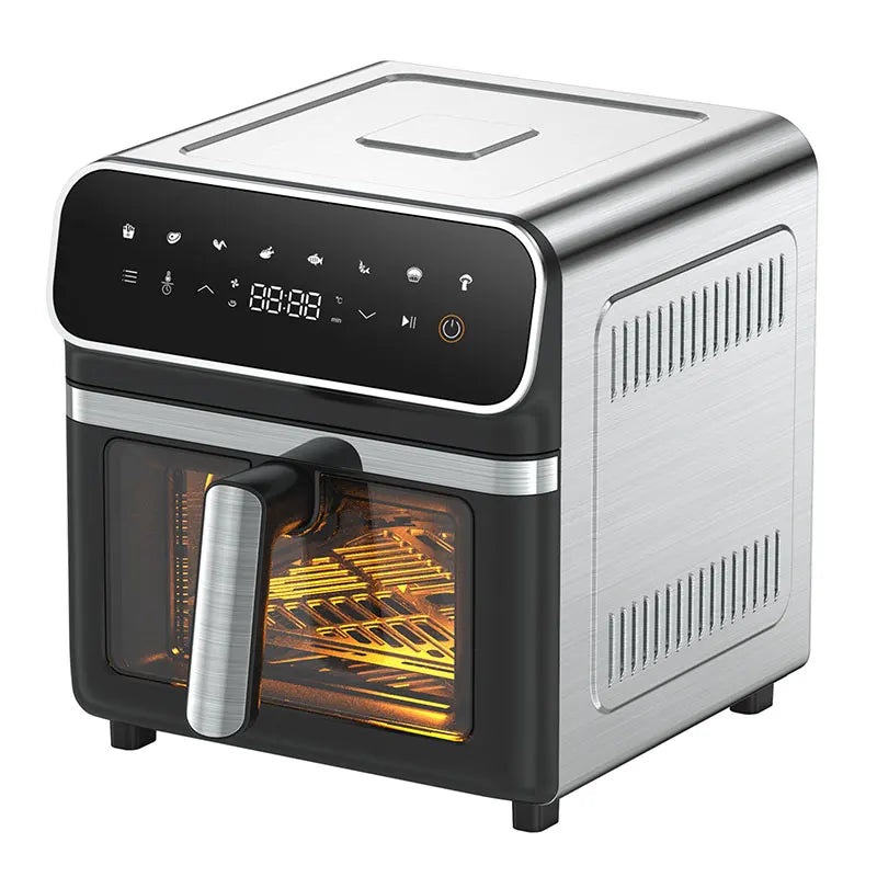 8L air fryer oven XL power 2000W air frayer with glass window dual heating element smart air fryers