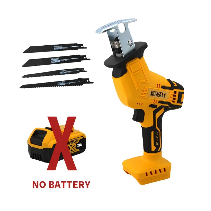 Dewalt 20V Battery Cordless Electric Reciprocating Saw for Wood / Metal Cutting with 4pcs Blades Portable Power Tool