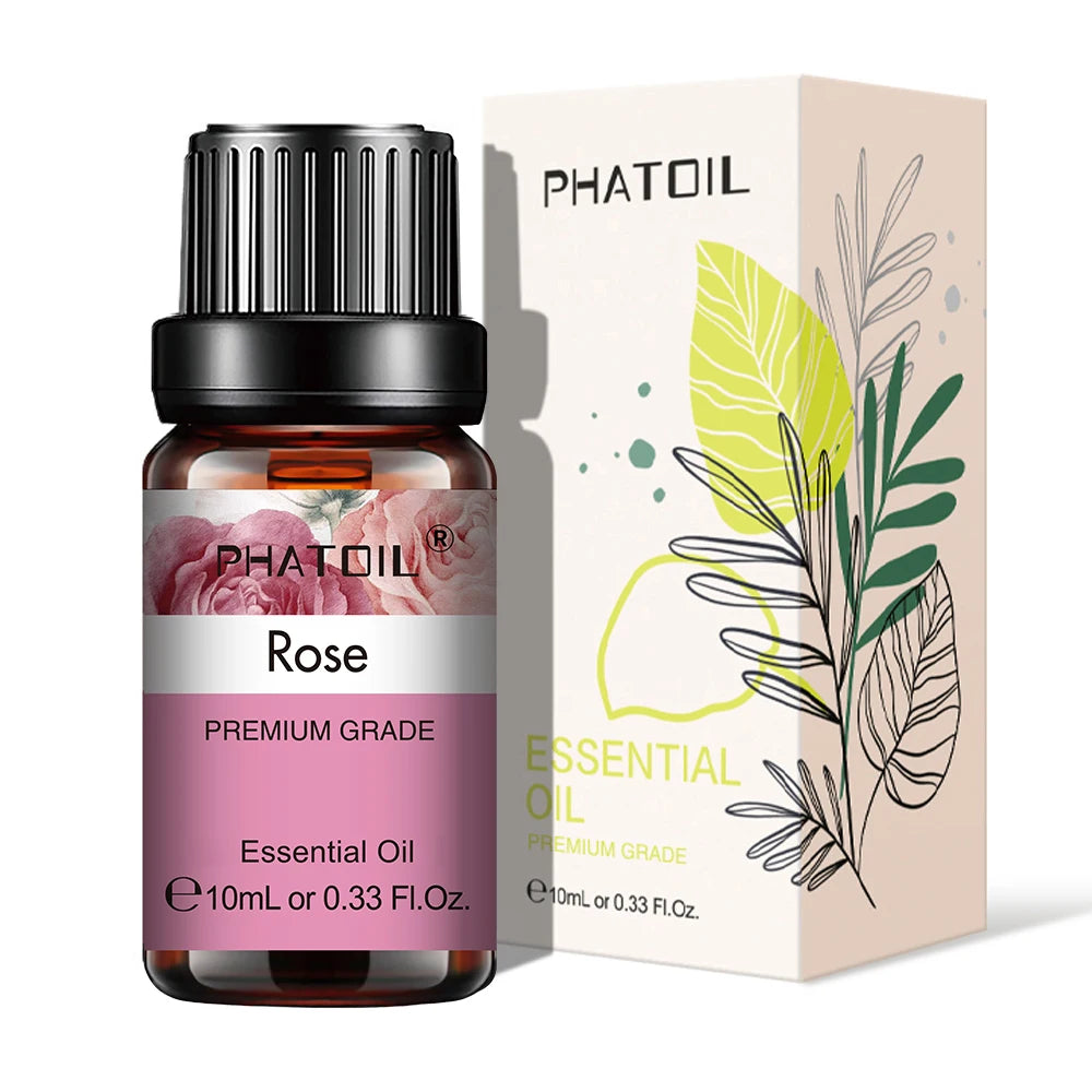 10ml Rose Essential Oils Pure Natural for Diffuser humidifier Aromatherapy Jasmine Vanilla Aroma Oil for Candles Soap Making