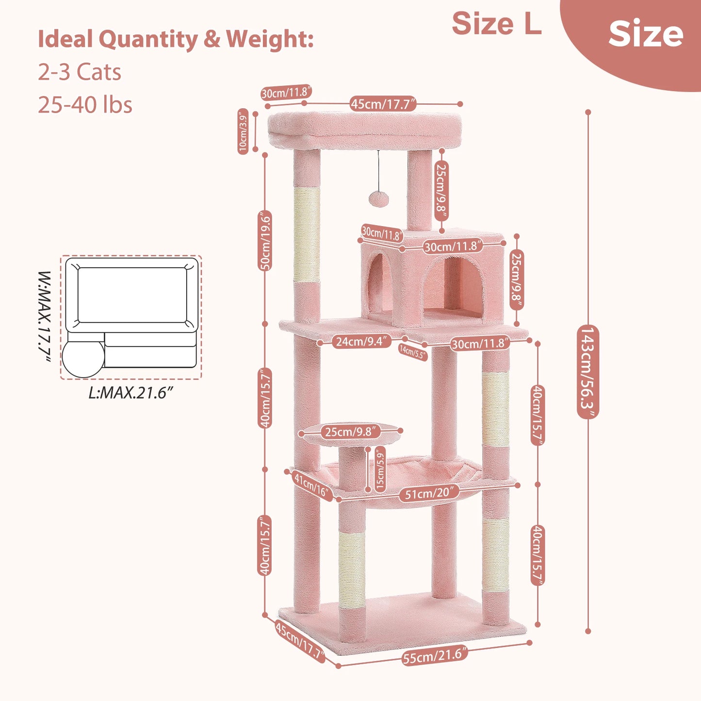 Luxury Cat Tree House Tower with Cabinet Solid Wood Cat Tree Posting Toy Multi-Level Kitten Cat Condo rascador gato arbre à chat