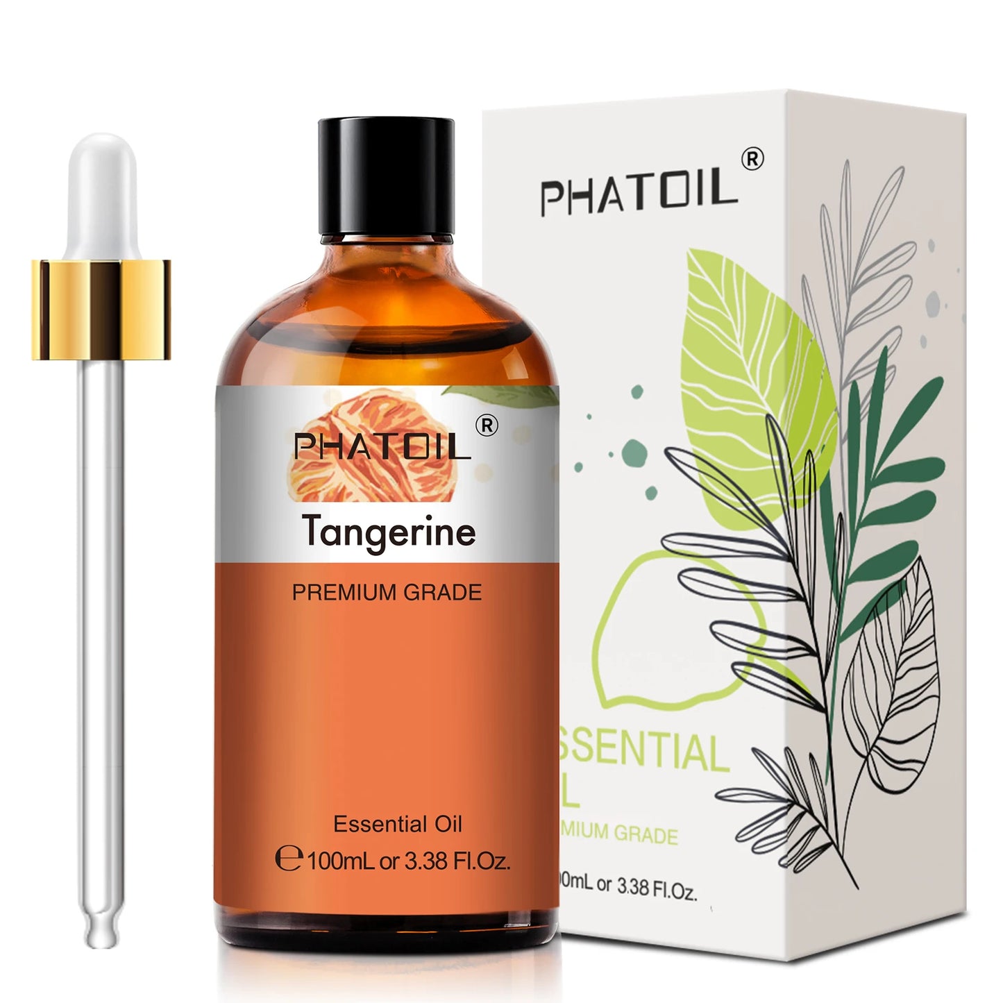 PHATOIL 100ml Essential Oils Lemon Eucalyptus Sweet Orange Cinnamon Vanilla Aroma Oils for Humidifier Diffuser Aromatherapy