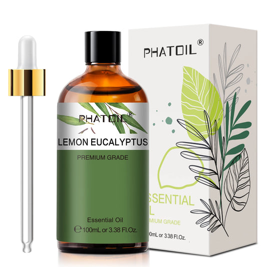 PHATOIL 100ml Essential Oils Lemon Eucalyptus Sweet Orange Cinnamon Vanilla Aroma Oils for Humidifier Diffuser Aromatherapy