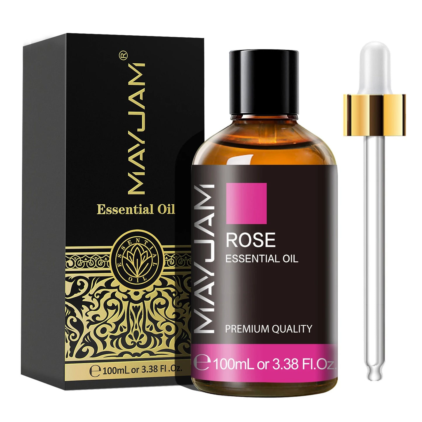 MAYJAM 1 Piece 100ML Pure Natural Plants Essential Oil For Humidifiers Aromatic Diffuser Vanilla Lavender Mint Bergamot Rose