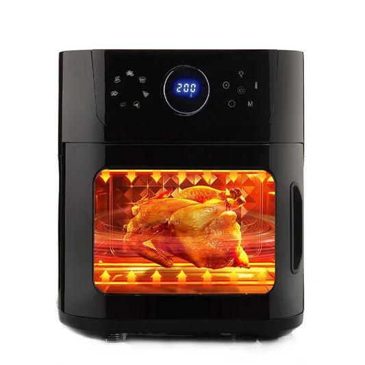 Hot salesSmart Touch screen Digital Touch Fryer Oven Big Capacity 12L With Side open door Air Frayer ovens