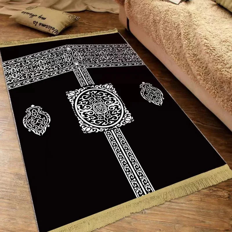 Islam Thick Prayer Rug Man Prayer Mat for Muslim Ramadan Thickened Soft Man Prayer Mat Portable Prayer Rugs kids Prayer Rug