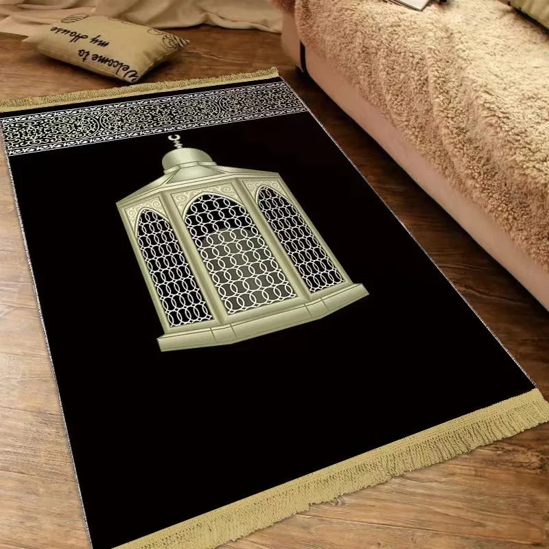 Islam Thick Prayer Rug Man Prayer Mat for Muslim Ramadan Thickened Soft Man Prayer Mat Portable Prayer Rugs kids Prayer Rug