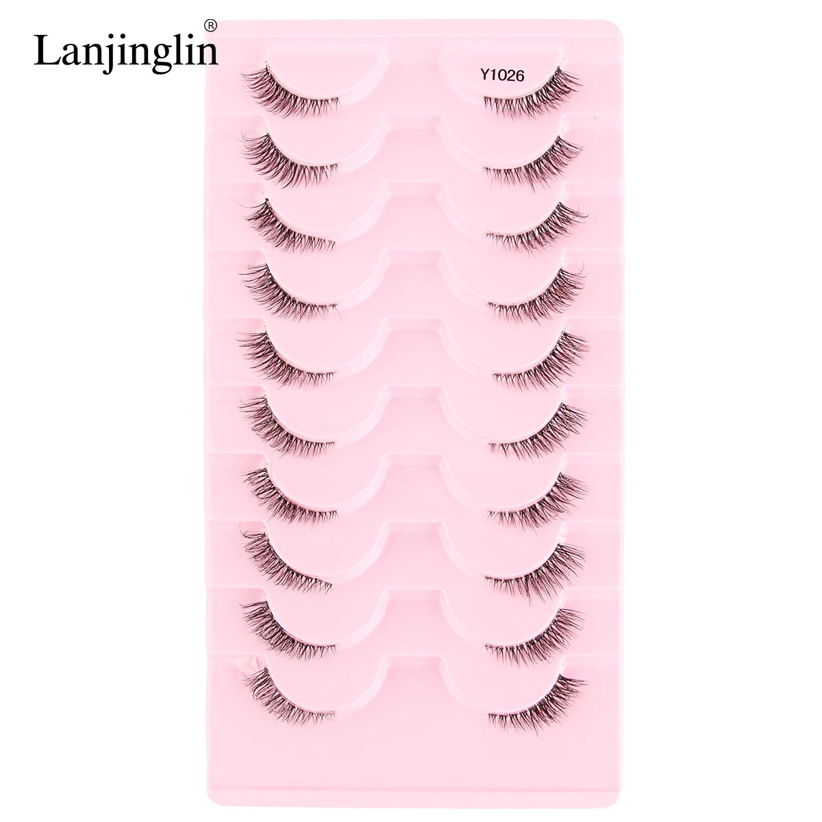 False Eyelashes 3/5/10 Pairs Half Lashes Cat Eye Natural Look Faux Cils Wispy 3d Mink Eyelashes Extension Make up Tools Cílios