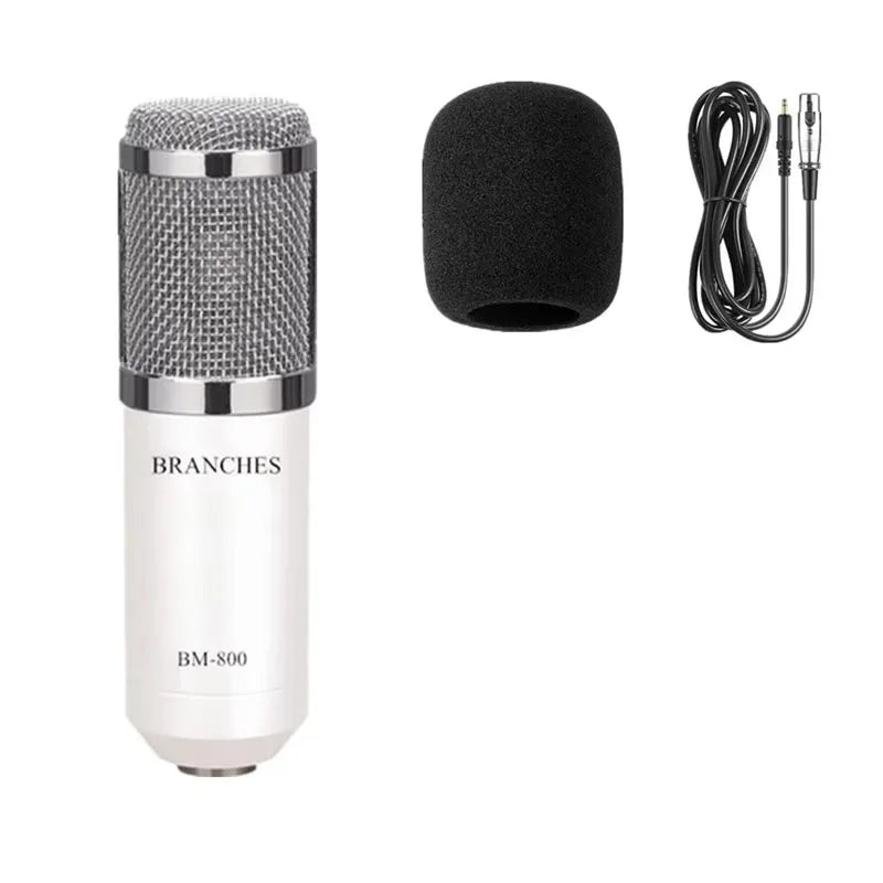 BM-800 Condenser Microphone Live Karaoke Song Chat Game Recording Microphone Mobile Phone Computer General Equipment