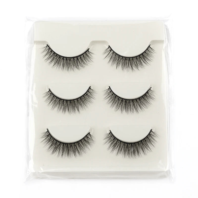 False Eyelashes 3/5/10 Pairs Half Lashes Cat Eye Natural Look Faux Cils Wispy 3d Mink Eyelashes Extension Make up Tools Cílios