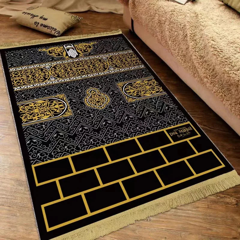 Islam Thick Prayer Rug Man Prayer Mat for Muslim Ramadan Thickened Soft Man Prayer Mat Portable Prayer Rugs kids Prayer Rug