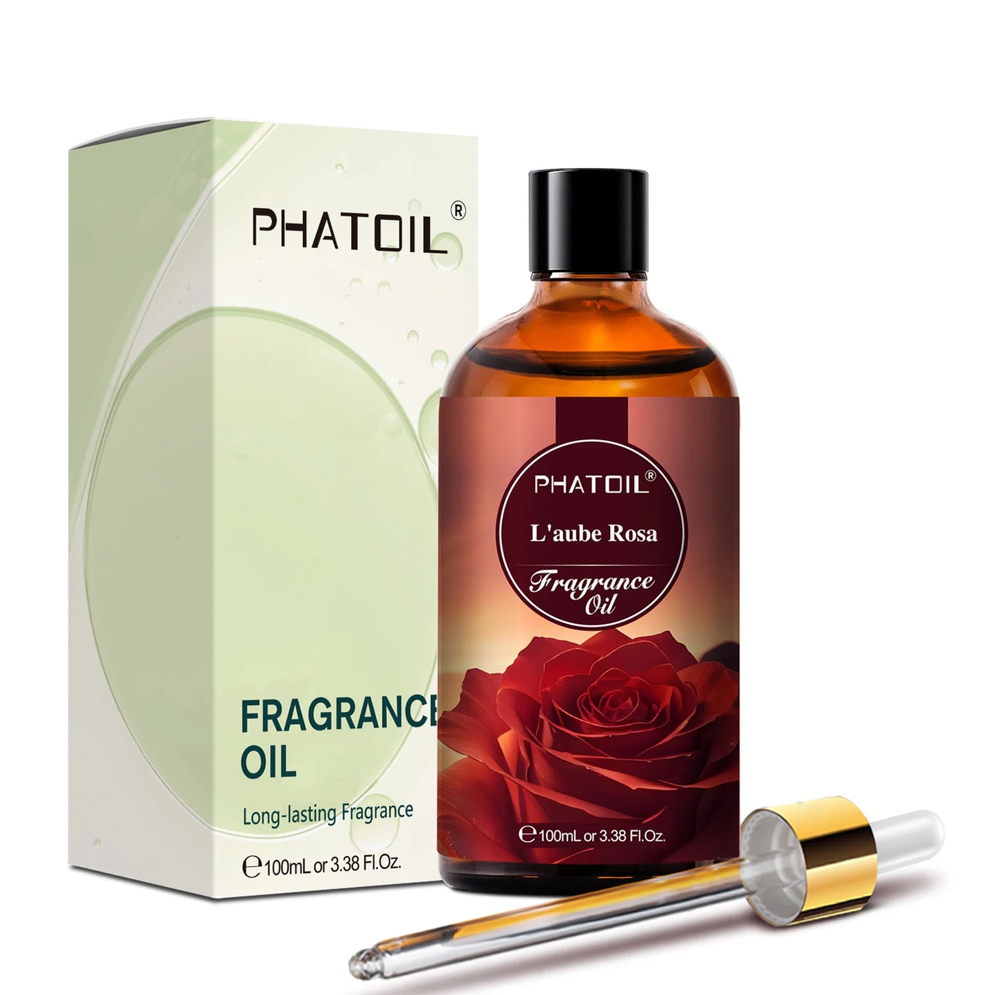 PHATOIL 100ml Fragrance Oil with Glass Dropper Fruit Carnival Almond Vanilla Warm Santal L'aube Rosa Aroma Perfume Oils For DIY