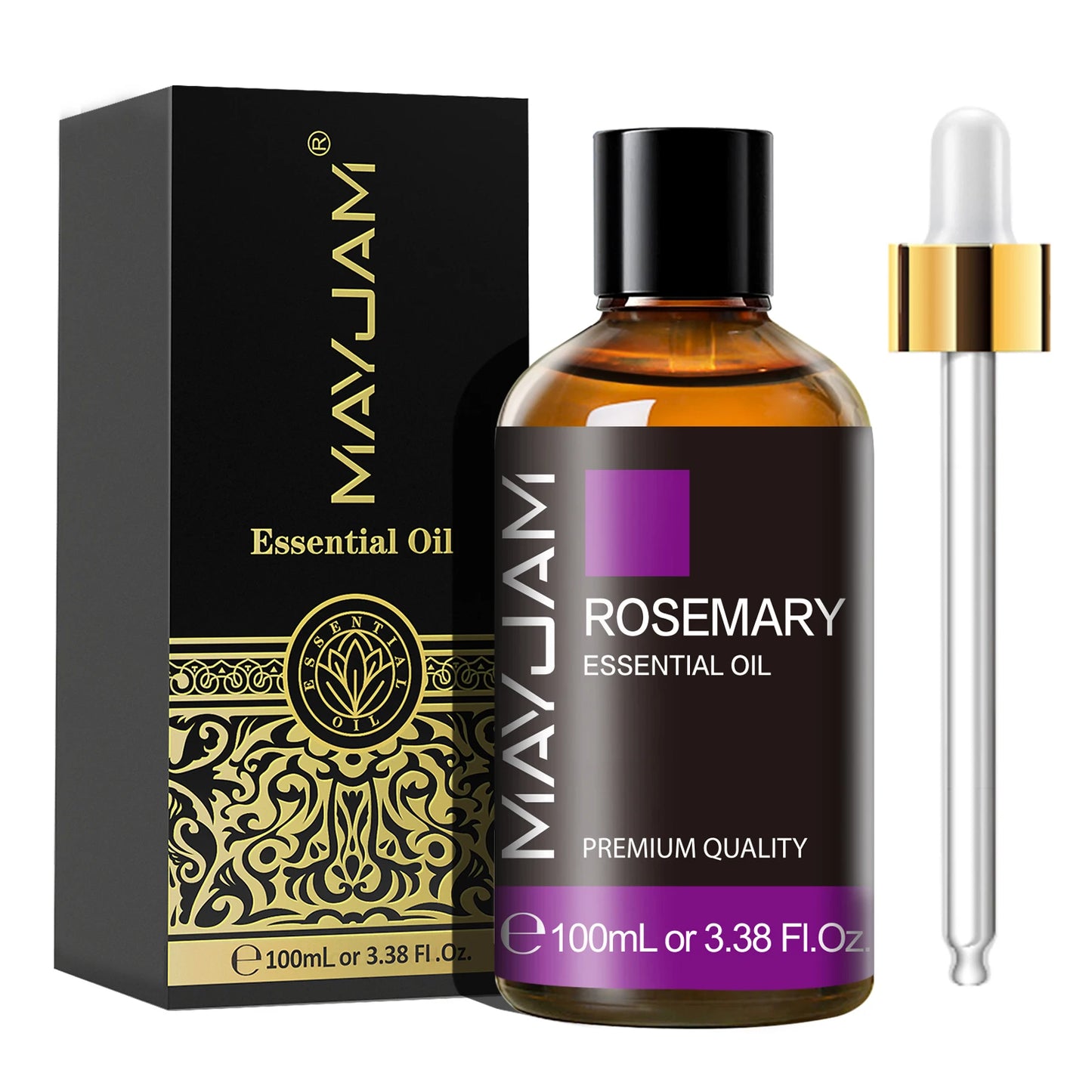 MAYJAM 1 Piece 100ML Pure Natural Plants Essential Oil For Humidifiers Aromatic Diffuser Vanilla Lavender Mint Bergamot Rose