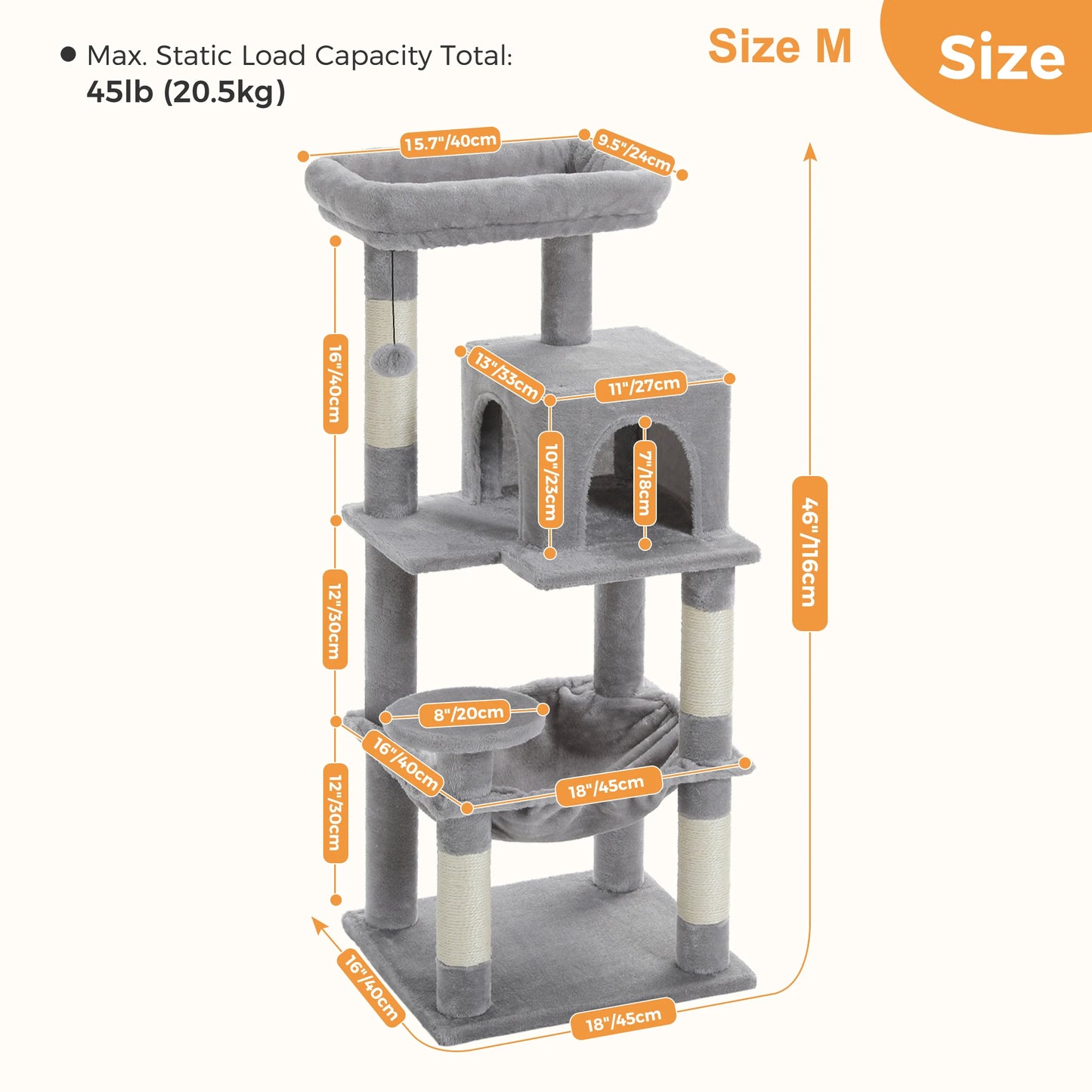 Luxury Cat Tree House Tower with Cabinet Solid Wood Cat Tree Posting Toy Multi-Level Kitten Cat Condo rascador gato arbre à chat