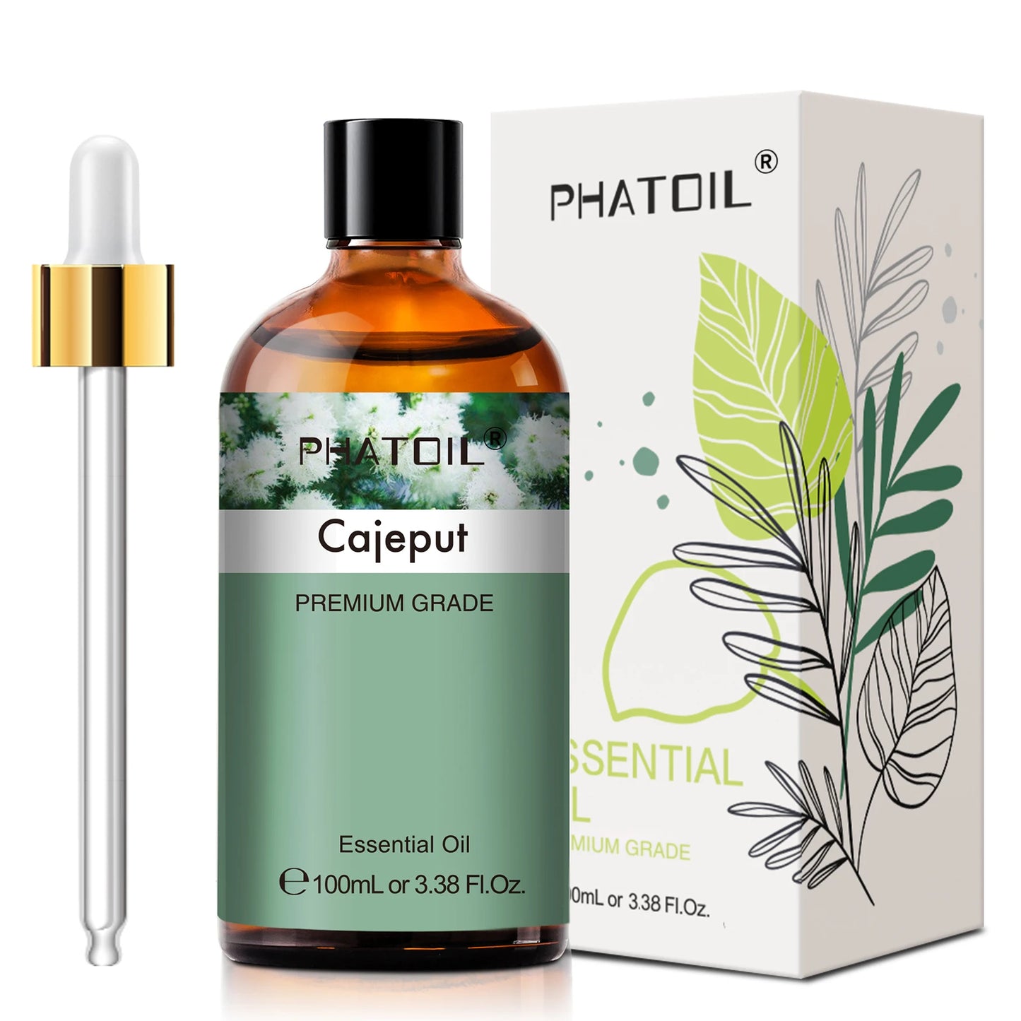 PHATOIL 100ml Essential Oils Lemon Eucalyptus Sweet Orange Cinnamon Vanilla Aroma Oils for Humidifier Diffuser Aromatherapy