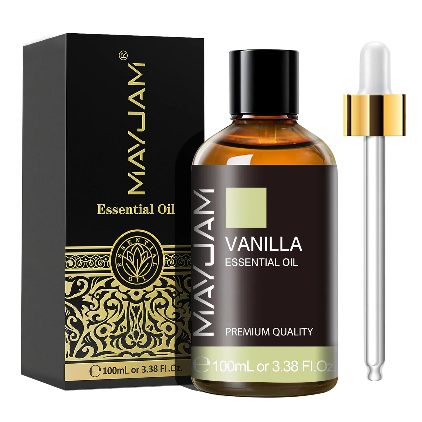 MAYJAM 1 Piece 100ML Pure Natural Plants Essential Oil For Humidifiers Aromatic Diffuser Vanilla Lavender Mint Bergamot Rose