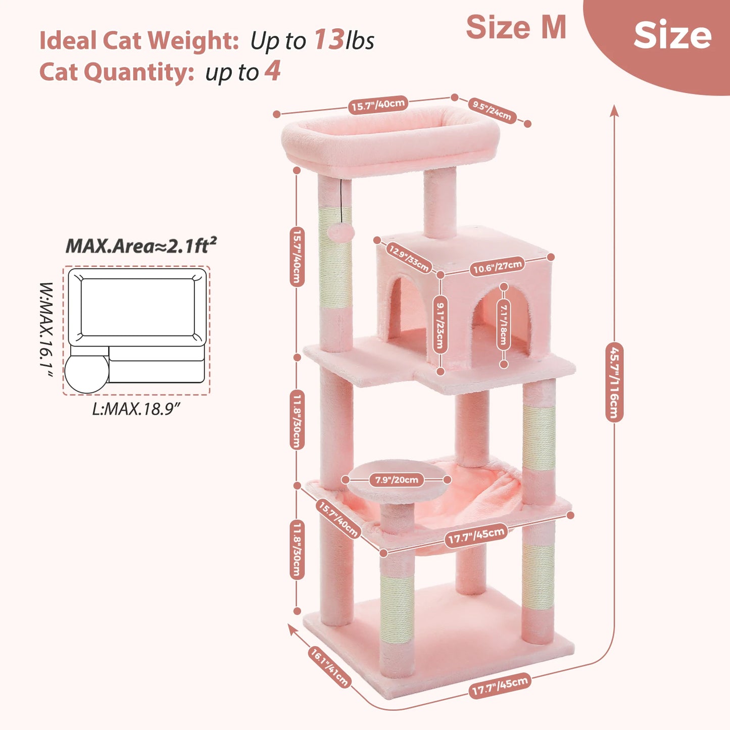 Luxury Cat Tree House Tower with Cabinet Solid Wood Cat Tree Posting Toy Multi-Level Kitten Cat Condo rascador gato arbre à chat