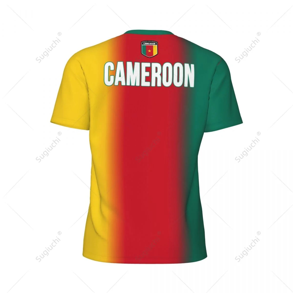 Sports Mesh T-shirt Cameroon Flag For Running Bike Soccer Tennis Football Fitness Tees 3D Printed Custom