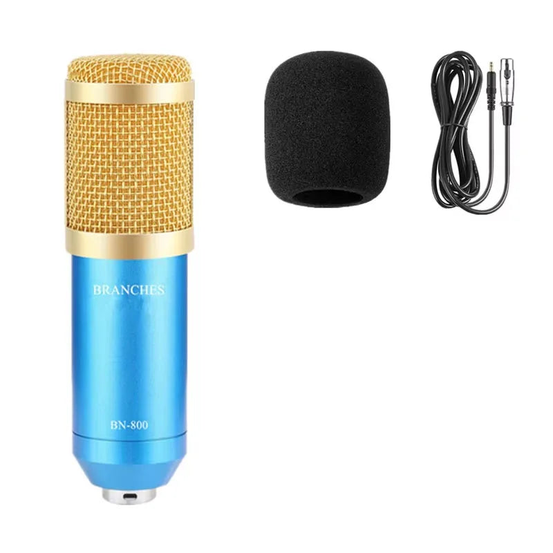 BM-800 Condenser Microphone Live Karaoke Song Chat Game Recording Microphone Mobile Phone Computer General Equipment