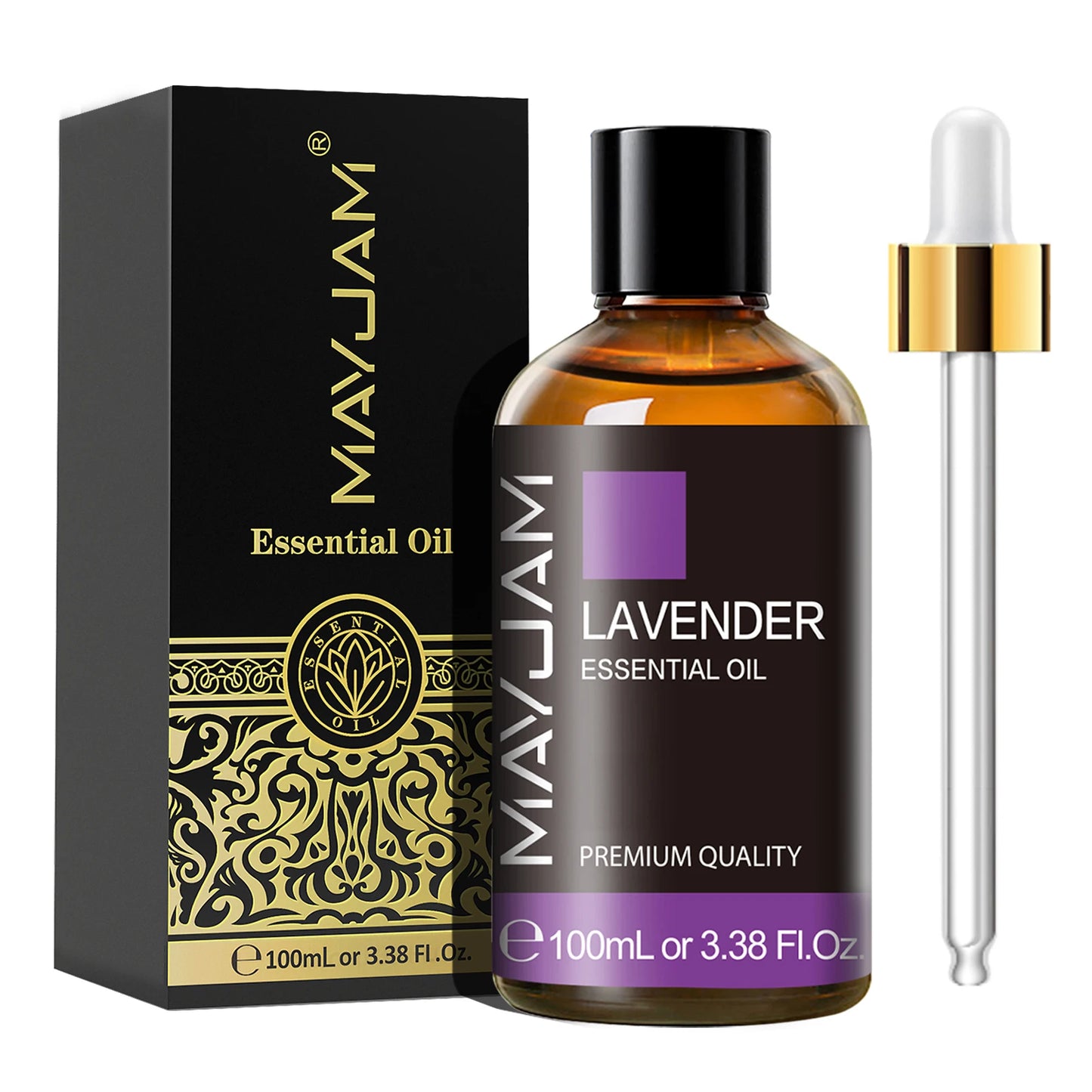 MAYJAM 1 Piece 100ML Pure Natural Plants Essential Oil For Humidifiers Aromatic Diffuser Vanilla Lavender Mint Bergamot Rose