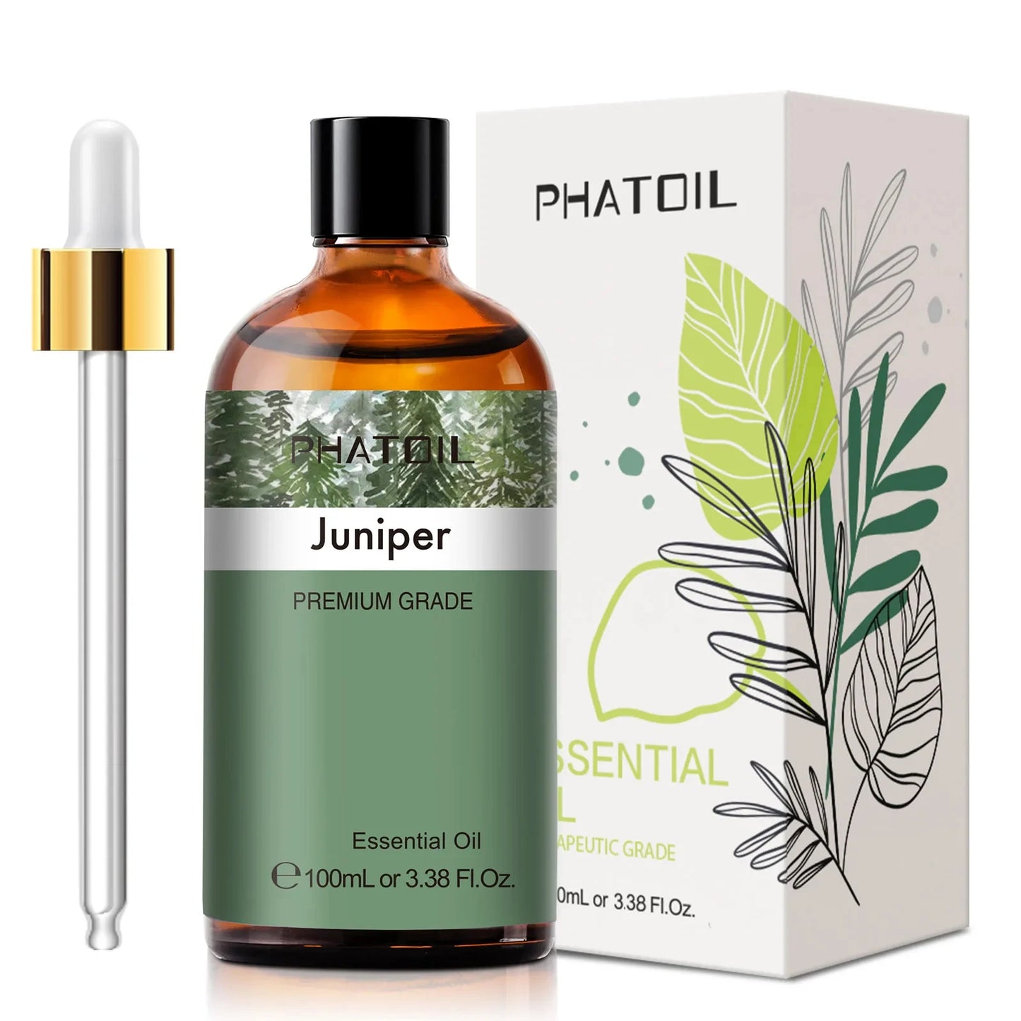 PHATOIL 100ml Essential Oils Lemon Eucalyptus Sweet Orange Cinnamon Vanilla Aroma Oils for Humidifier Diffuser Aromatherapy