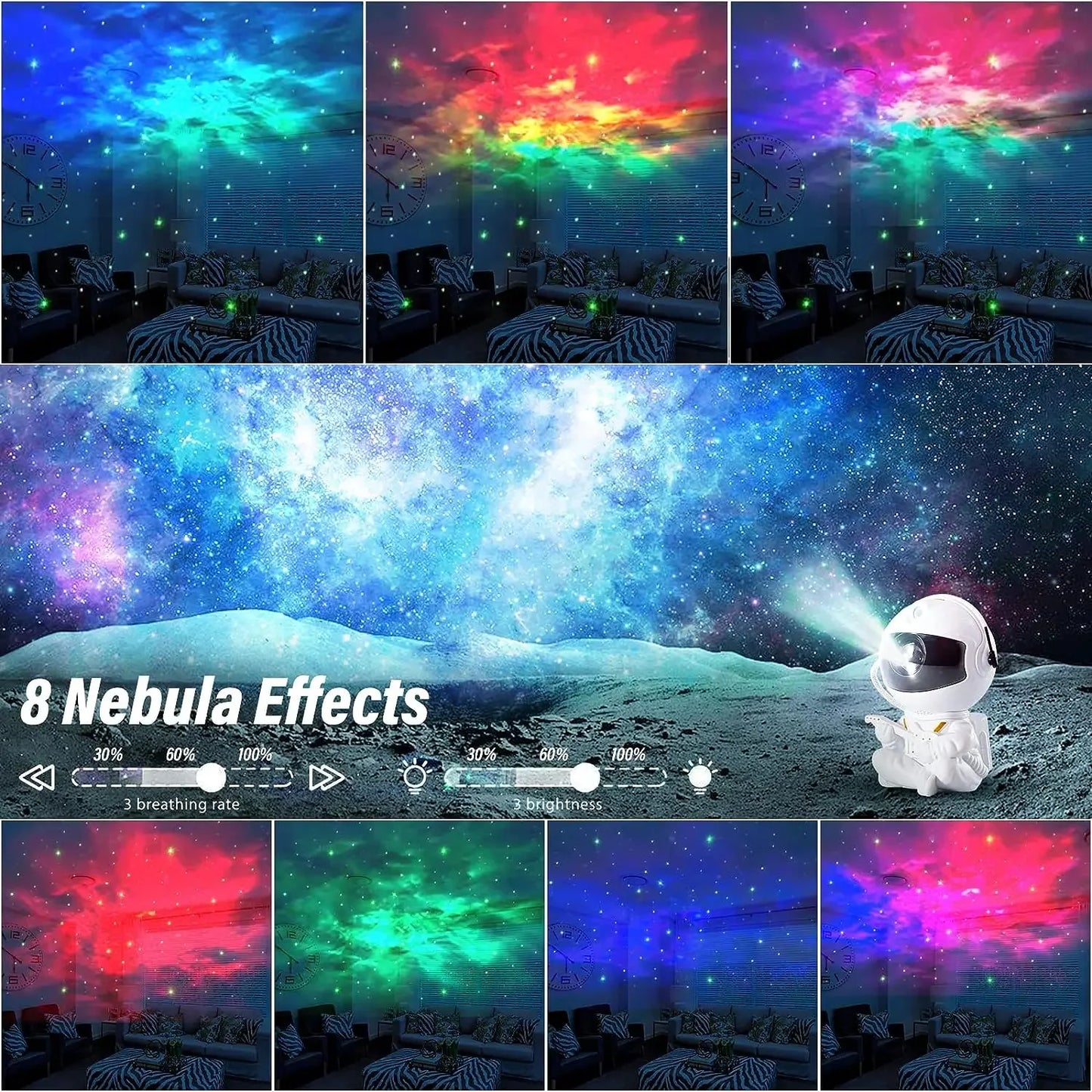 Galaxy Star Astronaut Projector Light Starry Sky Porjectors Lamp