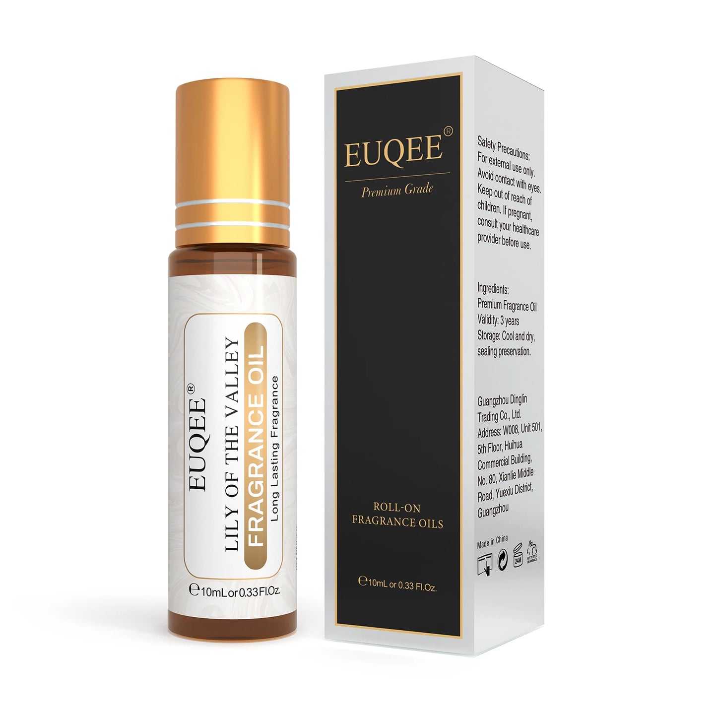 EUQEE 10ml Women's Roller Fragrance Oil-Coconut Vanilla Bubble Gum Bright Crystal Bombshell Midnight Rose Angel Aroma Oils