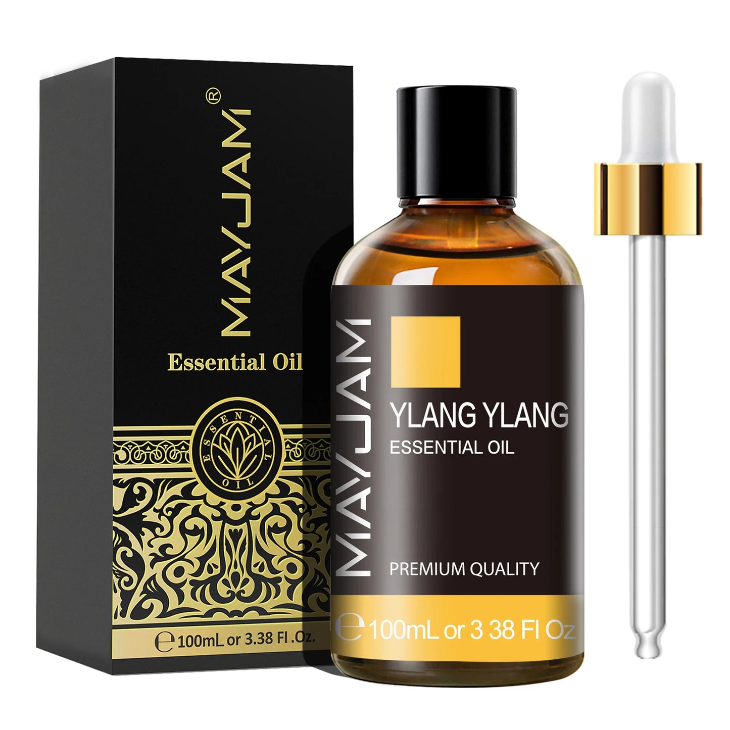 MAYJAM 1 Piece 100ML Pure Natural Plants Essential Oil For Humidifiers Aromatic Diffuser Vanilla Lavender Mint Bergamot Rose