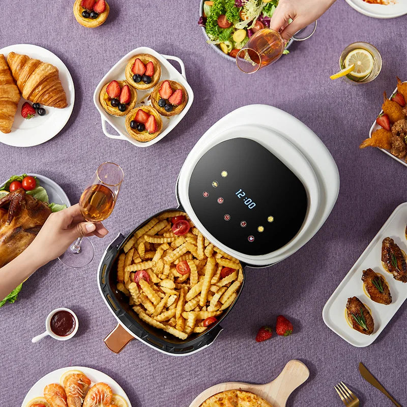 Air fryer Large capacity 6L 8L smart electric fryer Gift fries machine