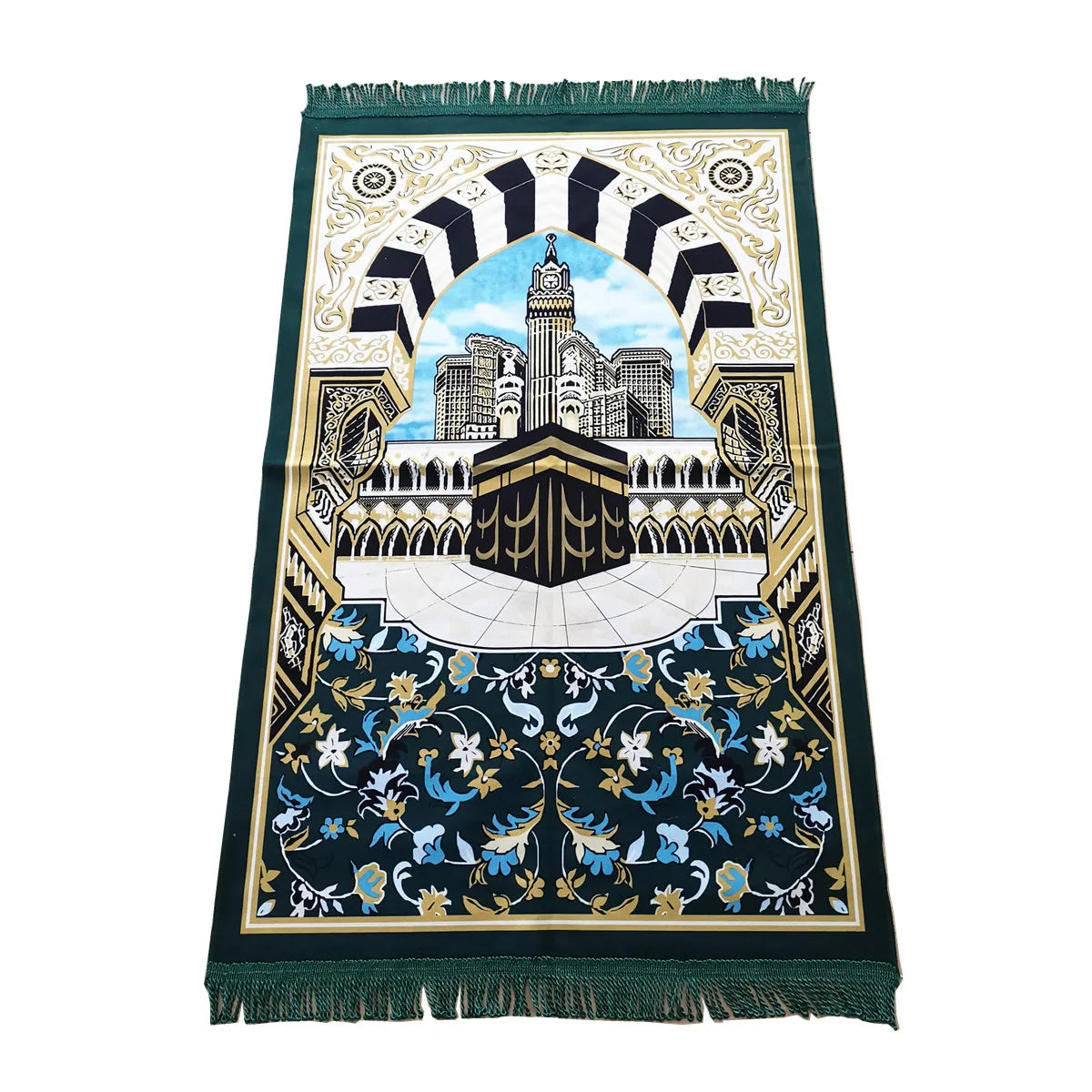 Islam Portable Prayer Rug Muslim Prayer Mat Arabic Hajji Sejadah Janamaz Tapis prière ramadan70x110cm