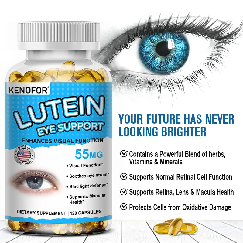 Lutein Zeaxanthin Extract Capsules – Supports Eye Fatigue, Dry Eyes and Vision Health Lutein Blend for Adults Antioxidant