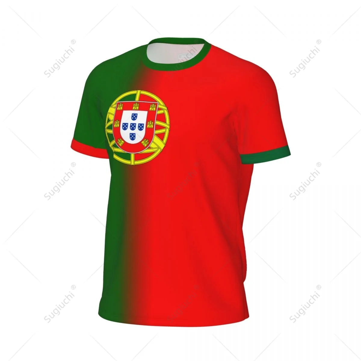 Sports Mesh T-shirt Portugal Flag For Running Bike Soccer Tennis Football Fitness Tees 3D Printed Custom shirt foot pas cher